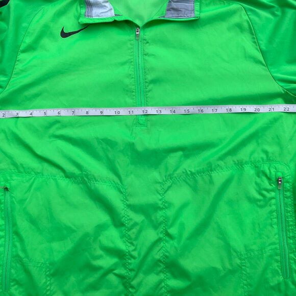 Nike Golf Dri Fit Pullover Jacket Mens L Half Zip Lightweight Windbreaker Green - Picture 4 of 7